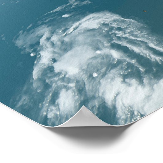 Der Panoramaplanet Erde und die USA. Poster (Ecke)