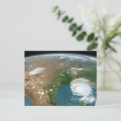 Der Panoramaplanet Erde und die USA. Postkarte (Stehend Vorderseite)