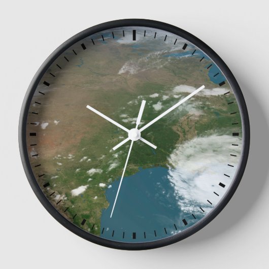 Der Panoramaplanet Erde und die USA. Uhr (Vorderseite)