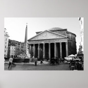 Der Pantheon in Rom, Italien Poster