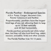 Der Panther von Florida - Postkarte lernen (Rückseite)