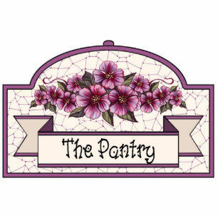 "Der Pantry" - dekoratives Zeichen - 33 Fotoskulptur Ornament