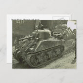 Der Panzer Sherman des Zweiten Weltkriegs löste au Postkarte (Vorne/Hinten)