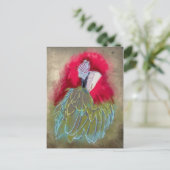 Der Papagei - Postkarte (Stehend Vorderseite)