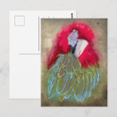 Der Papagei - Postkarte (Vorne/Hinten)