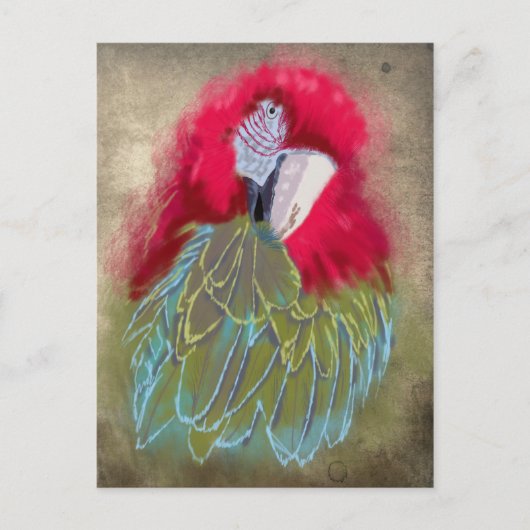 Der Papagei - Postkarte (Vorderseite)