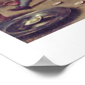 Der Papageienkäfig von Jan Steen Poster (Ecke)