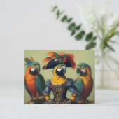 Der Papageienpirat Postkarte (Stehend Vorderseite)
