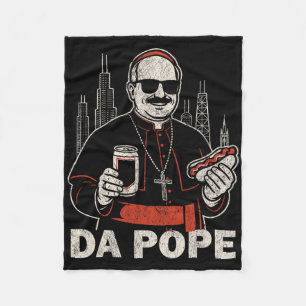 Der Papst aus Amerika Chicago Papst Leo Xiv Lustig Fleecedecke