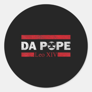 Der Papst aus Amerika Chicago Papst Leo Xiv Lustig Runder Aufkleber