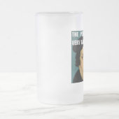 Der Papst ist die Antichrist-Tasse Mattglas Bierglas (Mittel)