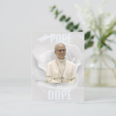 Der Papst ist eine coole Postkarte (Stehend Vorderseite)