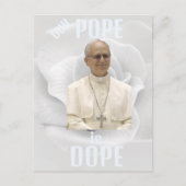 Der Papst ist eine coole Postkarte (Vorderseite)
