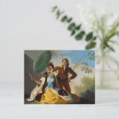 Der Parasol von Francisco Goya Postcard Postkarte (Stehend Vorderseite)