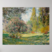 Der Parc Monceau (1876) von Claude Monet Poster (Vorne)