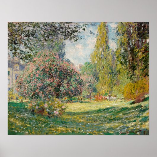 Der Parc Monceau (1876) von Claude Monet Poster (Vorne)