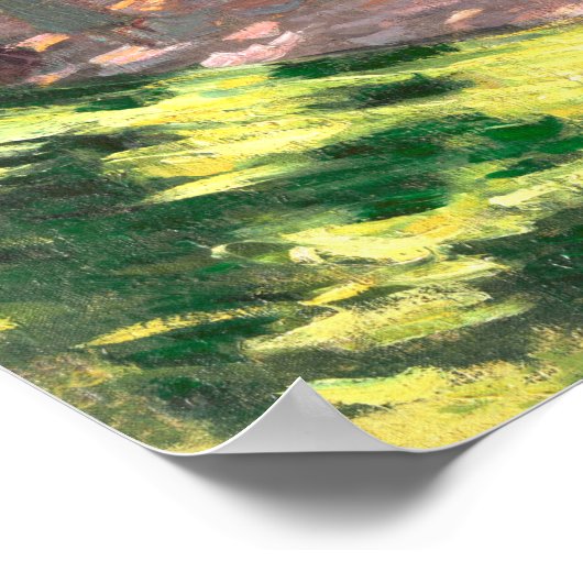 Der Parc Monceau (1878) von Claude Monet Poster (Ecke)