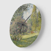 Der Parc Monceau - Claude Monet Große Wanduhr (Winkel)
