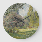 Der Parc Monceau - Claude Monet Große Wanduhr (Vorderseite)