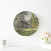 Der Parc Monceau - Claude Monet Große Wanduhr (Zuhause)