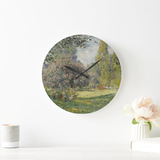 Der Parc Monceau - Claude Monet Große Wanduhr (Zuhause)
