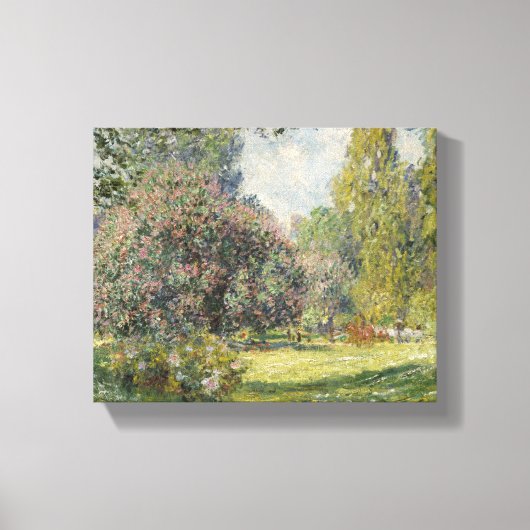 Der Parc Monceau - Claude Monet Leinwanddruck (Vorderseite)