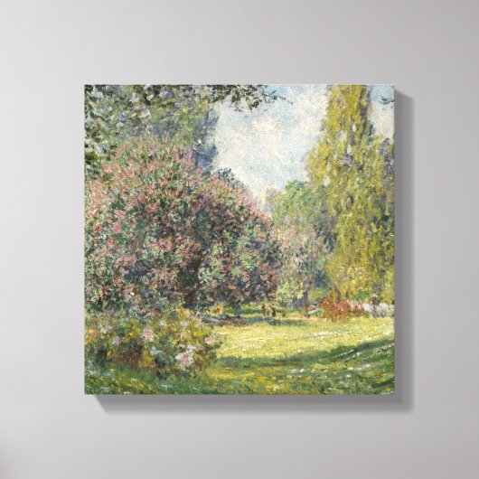 Der Parc Monceau - Claude Monet Leinwanddruck (Vorderseite)