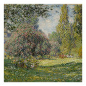 Der Parc Monceau - Claude Monet Poster (Vorderseite)