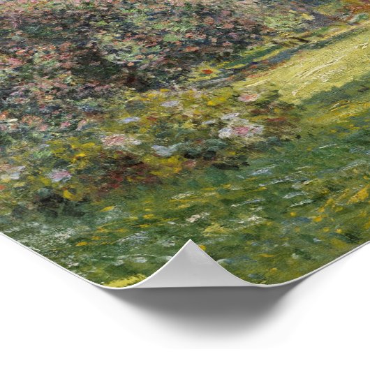 Der Parc Monceau - Claude Monet Poster (Ecke)