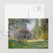 Der Parc Monceau - Claude Monet Postkarte (Vorne/Hinten)