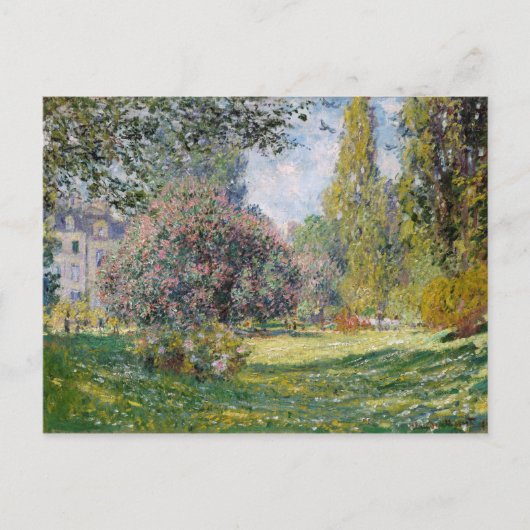 Der Parc Monceau - Claude Monet Postkarte (Vorderseite)