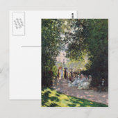 Der Parc Monceau - Claude Monet Postkarte (Vorne/Hinten)