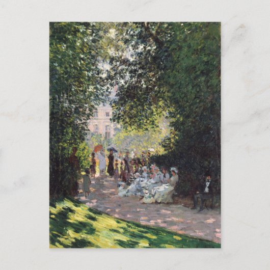 Der Parc Monceau - Claude Monet Postkarte (Vorderseite)