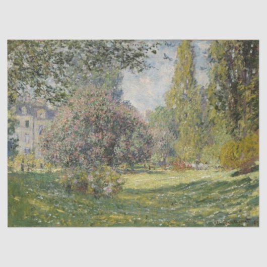 Der Parc Monceau - Claude Monet Seidenpapier (Vorderseite)