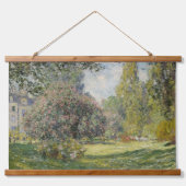 Der Parc Monceau - Claude Monet Wandteppich Mit Holzrahmen (Vorne)