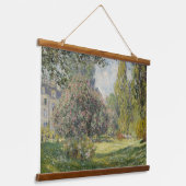 Der Parc Monceau - Claude Monet Wandteppich Mit Holzrahmen (Gewinkelt)