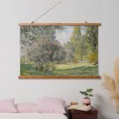 Der Parc Monceau - Claude Monet Wandteppich Mit Holzrahmen (Schlafzimmer)