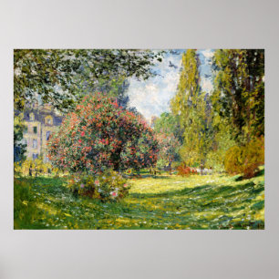 Der Parc Monceau von Claude Monet Poster