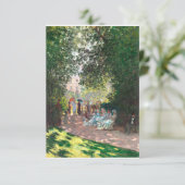 Der Parc Monseau von Claude Monet Dankeskarte (Stehend Vorderseite)