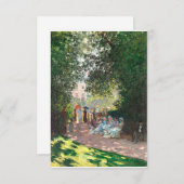 Der Parc Monseau von Claude Monet Dankeskarte (Vorne/Hinten)