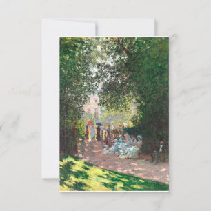 Der Parc Monseau von Claude Monet Dankeskarte