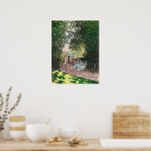 Der Parc Monseau von Claude Monet Poster (Küche)