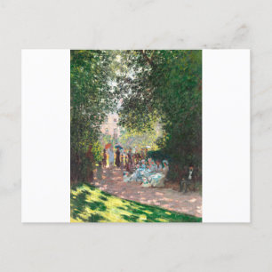Der Parc Monseau von Claude Monet Postkarte