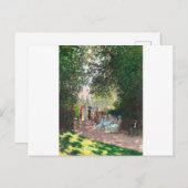 Der Parc Monseau von Claude Monet Postkarte (Vorne/Hinten)
