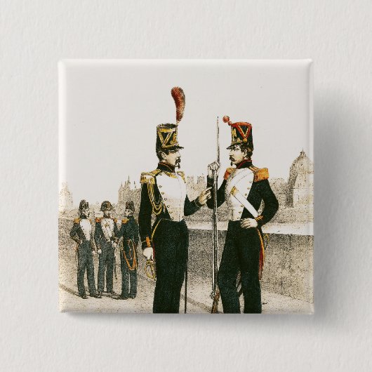 Der Pariser Municipale Schutz Button (Vorderseite)