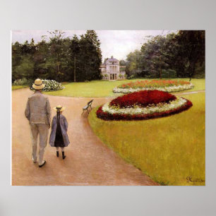 Der Park des Caillebotte-Anwesens, Poster