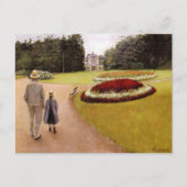 Der Park des Caillebotte-Anwesens, Postkarte (Vorderseite)
