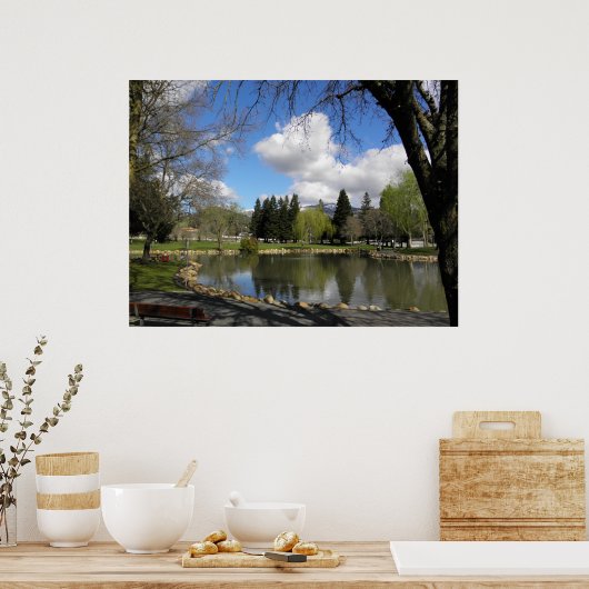 Der Park nach dem Sturm Poster (Küche)