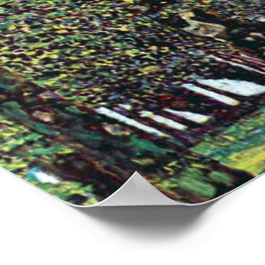 Der Park von Gustav Klimt Poster (Ecke)