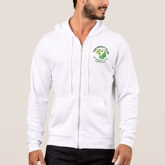 Der Parrot Club 50 Jahre Jubiläum Männer Zip Hoodi Hoodie (Vorderseite)